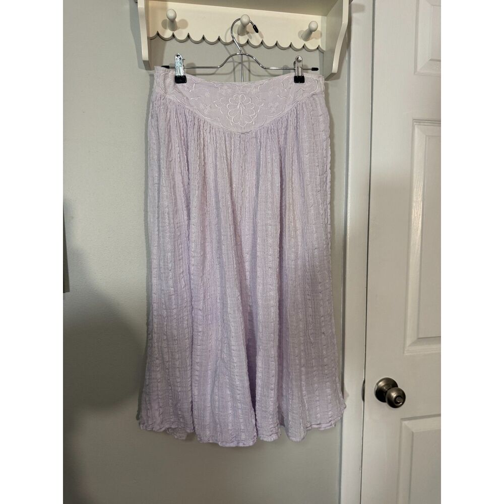 Bay Studio Career lavender crinkle maxi skirt